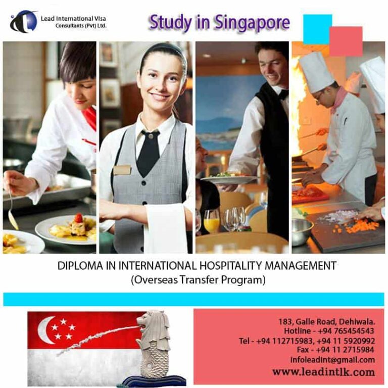 Study your Hospitality Management in Singapore.