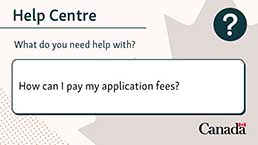 pay your application fees